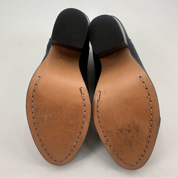 Rag & Bone Blue Harrow Boots Heeled Booties Size 36.5 - Picture 6 of 7